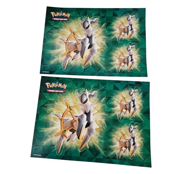 Pokemon Arceus Collectible Tin Lunch Box Stickers Coin 3 Foil Cards Spring 2022 - Picture 16 of 16
